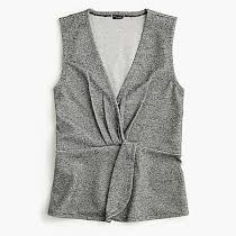 NWT - J. Crew Gray Twist Front Tank Top
